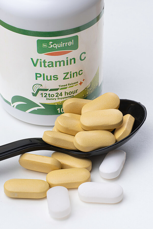 Vitamin C 1000 Mg Improve Immunity Zinc 15 Mg 90 Tablets Timed Release Tablet 