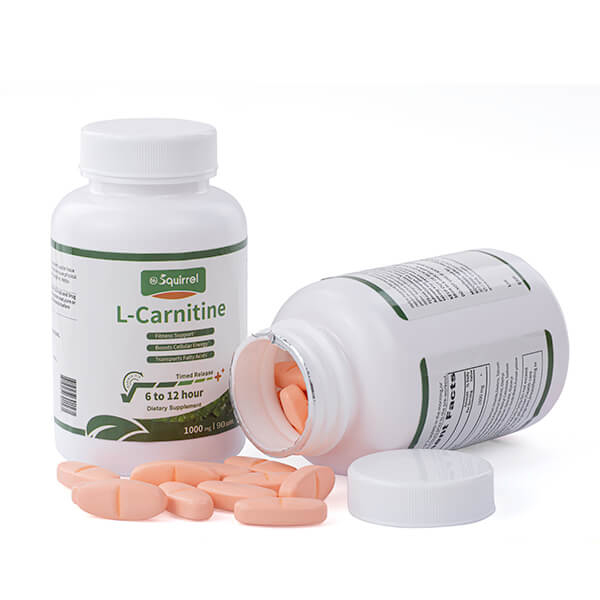 L-Carnitine 1000 Mg 90 Tablets Sustained Release Swallowing Weight Loss 